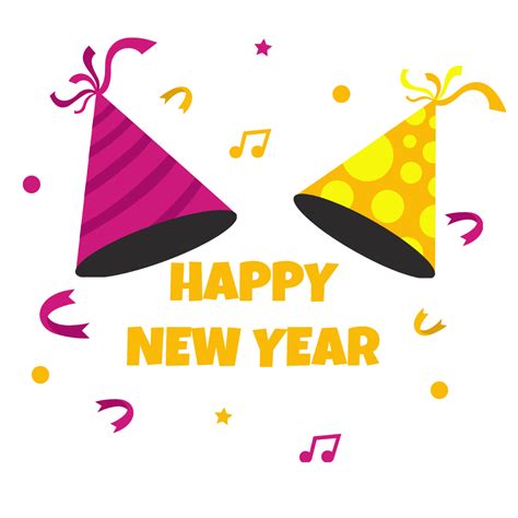 FREE New Year's Day Clipart PNG: Edit Online & Download | Template.net