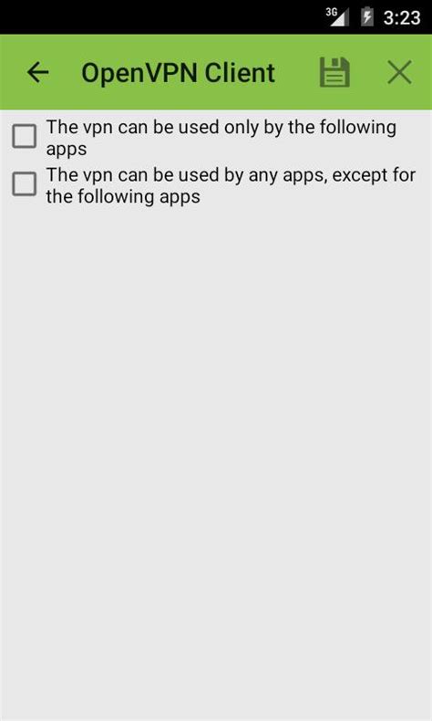 OpenVPN Android Client 的图像结果