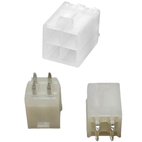 Conector Mini Fit Macho 180° 4 Vias (2x2) PCI 4.2mm Molex Conector ...