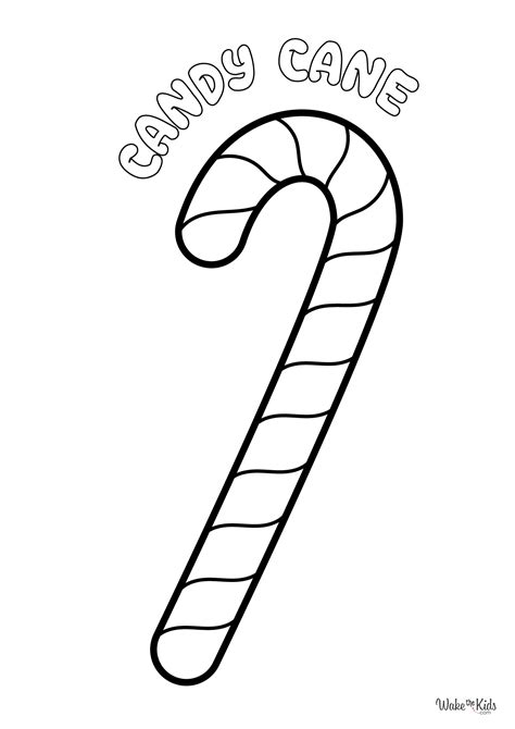 Candy Cane Coloring Pages (Free Printable PDFs) | WakeTheKids