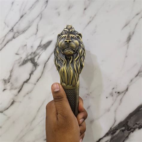 ABVIN Lion Antique Door Handle, Door Pull Entry Door Handle Lion Head ...