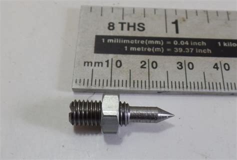 Ajs/Matchless. Screw, needle adj. inlet valve oil feed, with nut ...