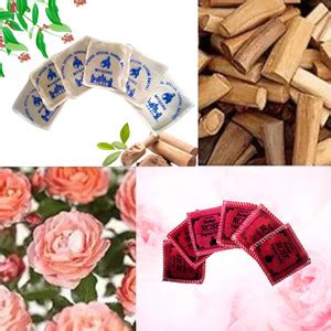 Herbal Treasures Mysore Sandalwood and Rose Fragrance Sachet - 12 nos ...