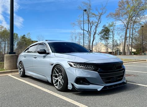 White Honda Accord Sport Parked
