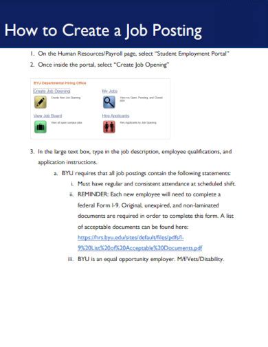 Image result for Example of a Job Posting