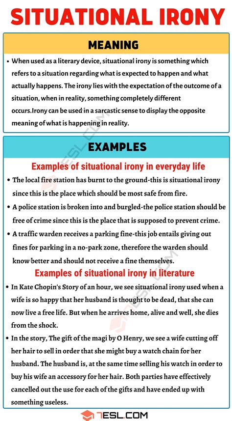 Situational Irony Definition with Interesting Examples • 7ESL