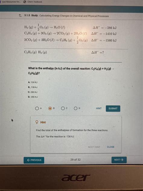 Hess’s law and calculating enthalpy : r/chemhelp