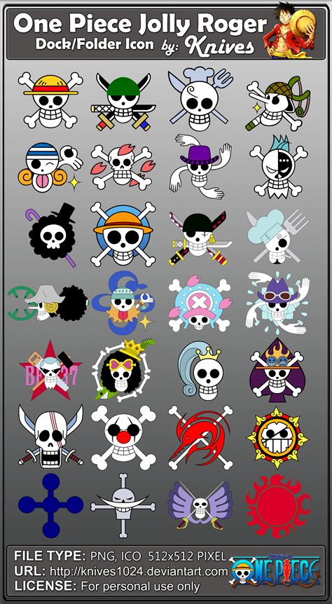 One Piece Jolly Rogers