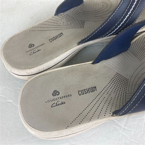 Clarks Breeze Sea Navy Blue Flip Flop Womens Sz 7 Tho… - Gem