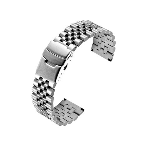 ewatchaccessories Replacement 20mm Jubilee Style Stainless Steel ...