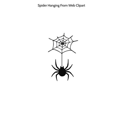 Free Spider Hanging From Web Clipart Template to Edit Online