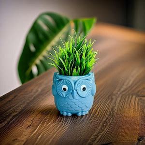 Akaar Owl Pot Fern Bunch Artificial Plant with Pot Price in India - Buy ...