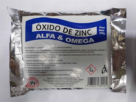 Oxido de Zinc Paquete Individual de 250g - Inversiones Morro