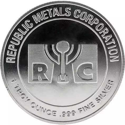 1 oz (RMC) Republic Metals Silver Round (Secondary Market) - Stout Gold ...