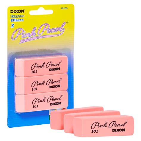 Pink Pearl Beveled Edge Eraser - Dixon Industrial