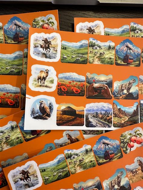 Stickers Kazakhstan Almaty Astana Nomads Steeps 4 X 6. 15 Vynil ...
