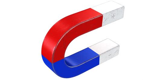 Magnet Positive Negative Blue Red 3D model - TurboSquid 2004727