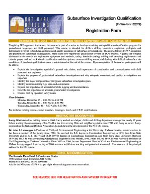 Fillable Online Subsurface Investigation Qualification Registration ...