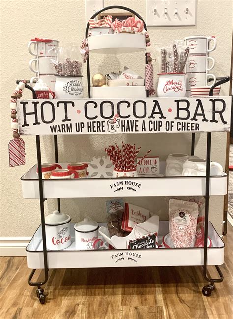 Pin by Shani Sharp on Fun Bar | Christmas hot chocolate bar, Hot cocoa ...
