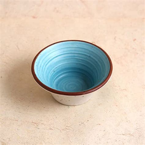 Buy Wonderchef Teramo Stoneware Japanese Bowl 210 ml - Blue (Set of 2 ...