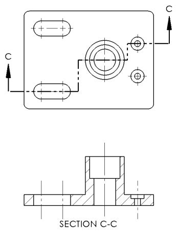Section View Drawing 的图像结果