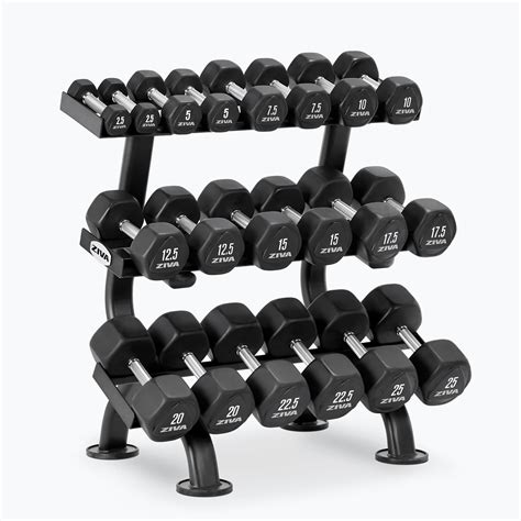 PERFORMANCE RPU HEXAGON DUMBBELL SETS - ZIVA