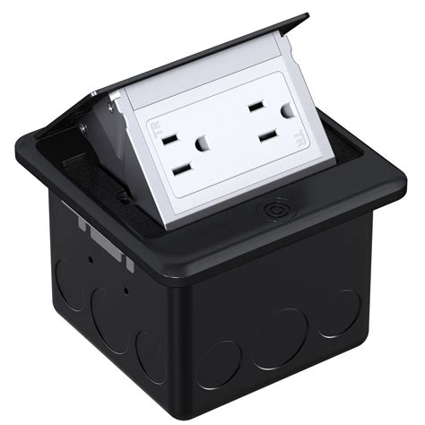 WEBANG Pop Up Floor Outlet Box with 15 Amp Tamper-Resistant Receptacle ...