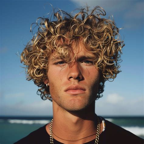 Riding the Wave: The Curly Surfer Hairstyles for Men