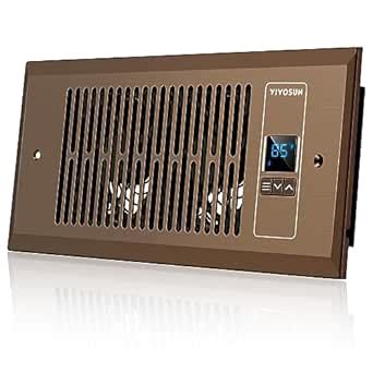 VIVOSUN Quiet Register Booster Fan, Smart Register Vent with Thermostat ...