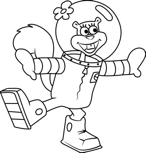 Image result for Sandy Cheeks Outline