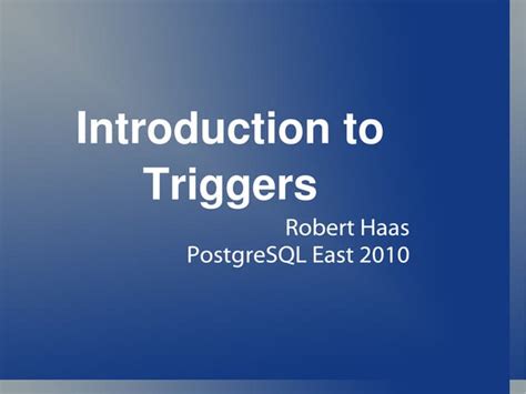 Image result for Triggers Tutorial