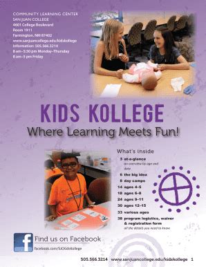 Fillable Online Kids Kollege Fax Email Print - pdfFiller