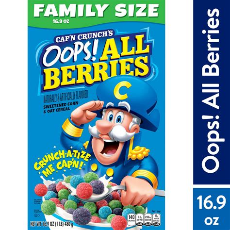 Cap'n Crunch Cereal Oops All Berries Cereal, 16.9 oz - itFRESH