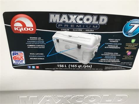 Igloo Maxcold Premium Cooler (165 qt) | Costco Weekender