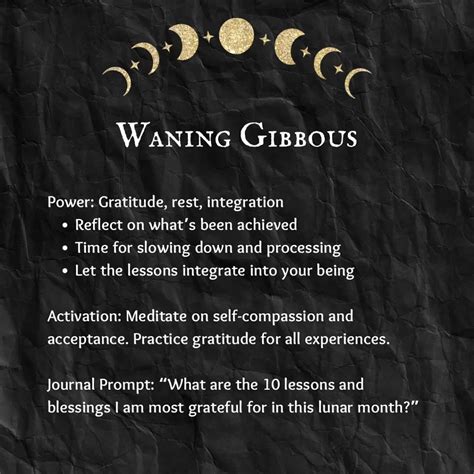 5 Spells for Waning Gibbous: Harnessing the Power of the Waning Moon ...