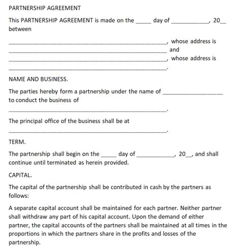 Partnership Resolution Template Word 的图像结果