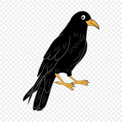 Crow Line Art Vector Hd Images, Black Crow Clip Art, Crow, Clipart ...