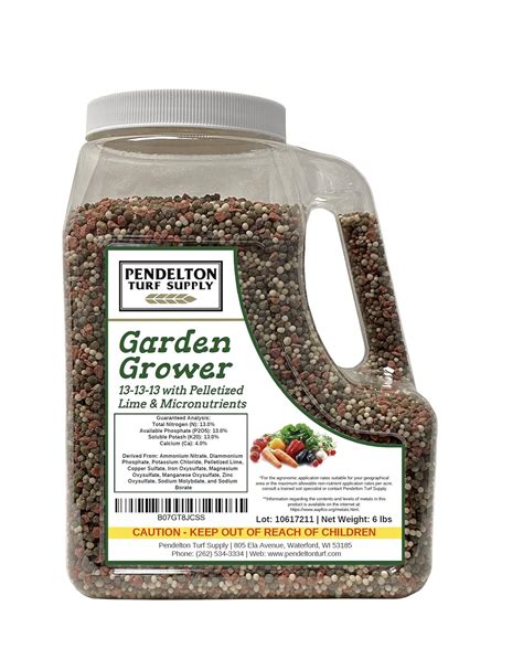 Pendelton Turf Supply 13-13-13 Garden Grower Fertilizer with Pelletized ...