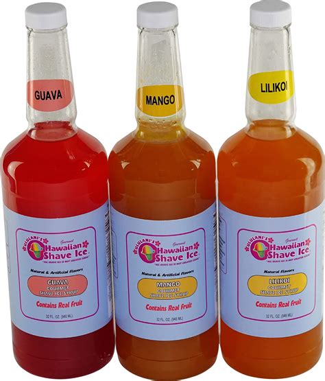 Amazon.com: Ululani's Hawaiian Shave Ice - Gourmet Shave Ice Syrup 3 ...
