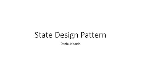 State Design Pattern 的图像结果