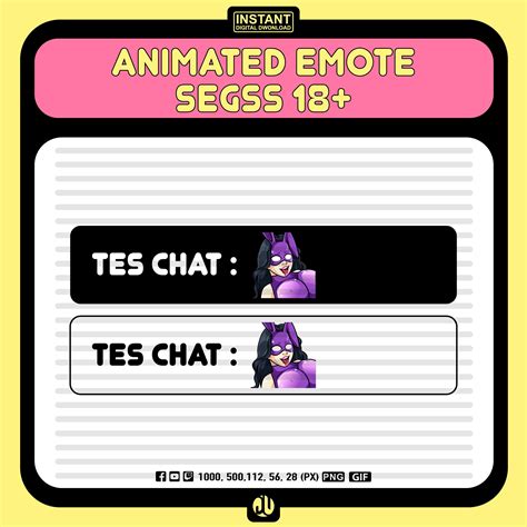 Flirty Animated Emote | Fun & Playful GIF for Twitch and Discord - Etsy