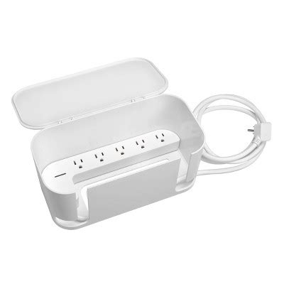Simple Cord Cable Box - Large multiprise inside