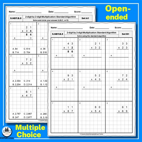 Image result for Multiplication 2-Digit Numbers Worksheet