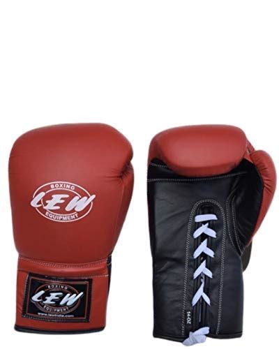 Buy LEW Professional Genuine Leather Lace Up 14OZ Fight/Training ...