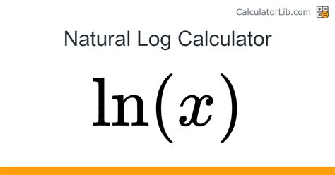 Natural Log Calculations 的图像结果
