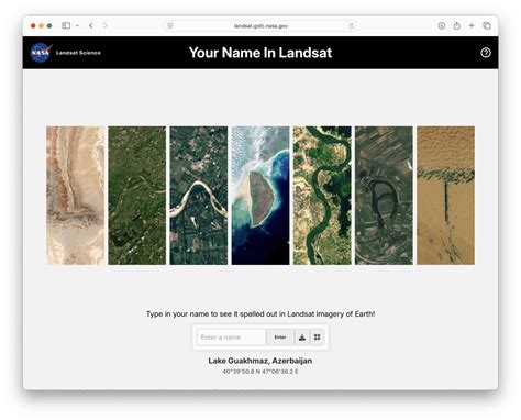 Your Name In Landsat – www.chrisrcook.com