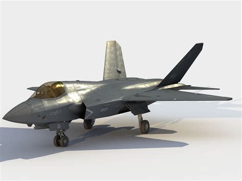 Shenyang J-35 Stealth Fighter 3D Model by Mermodels