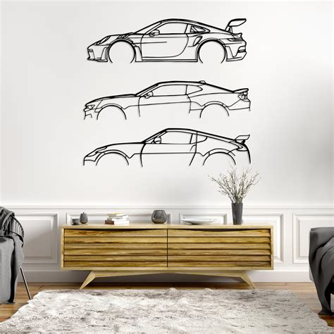 Amazon.com: Metal Custom Car Silhouette Wall Art, Your Own Car Personalized Wall Decor, Car ...