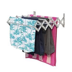 Familia- Space Saving Wall Mounted Clothes Drying Rack, Stainless-Steel ...
