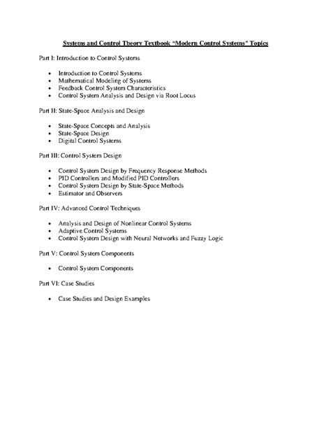 Image result for Modern Control Systems Textbook